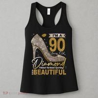I'M A 90 Years Old Diamond 90 And Fabulous Birthday Women's Tank Top thumb 3