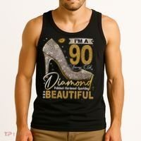 I'M A 90 Years Old Diamond 90 And Fabulous Birthday Tank Top thumb 3