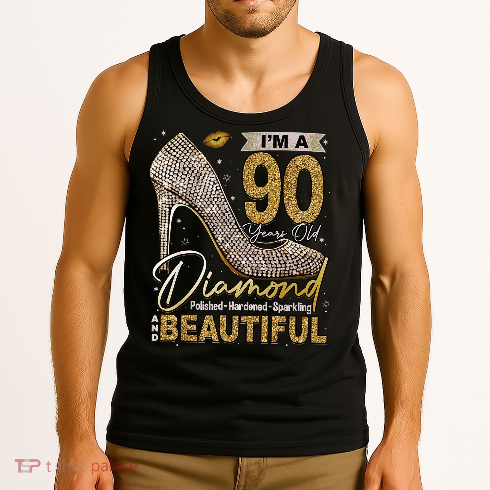 I'M A 90 Years Old Diamond 90 And Fabulous Birthday Tank Top