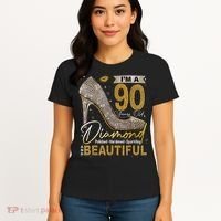 I'M A 90 Years Old Diamond 90 And Fabulous Birthday Women's T-Shirt thumb 4