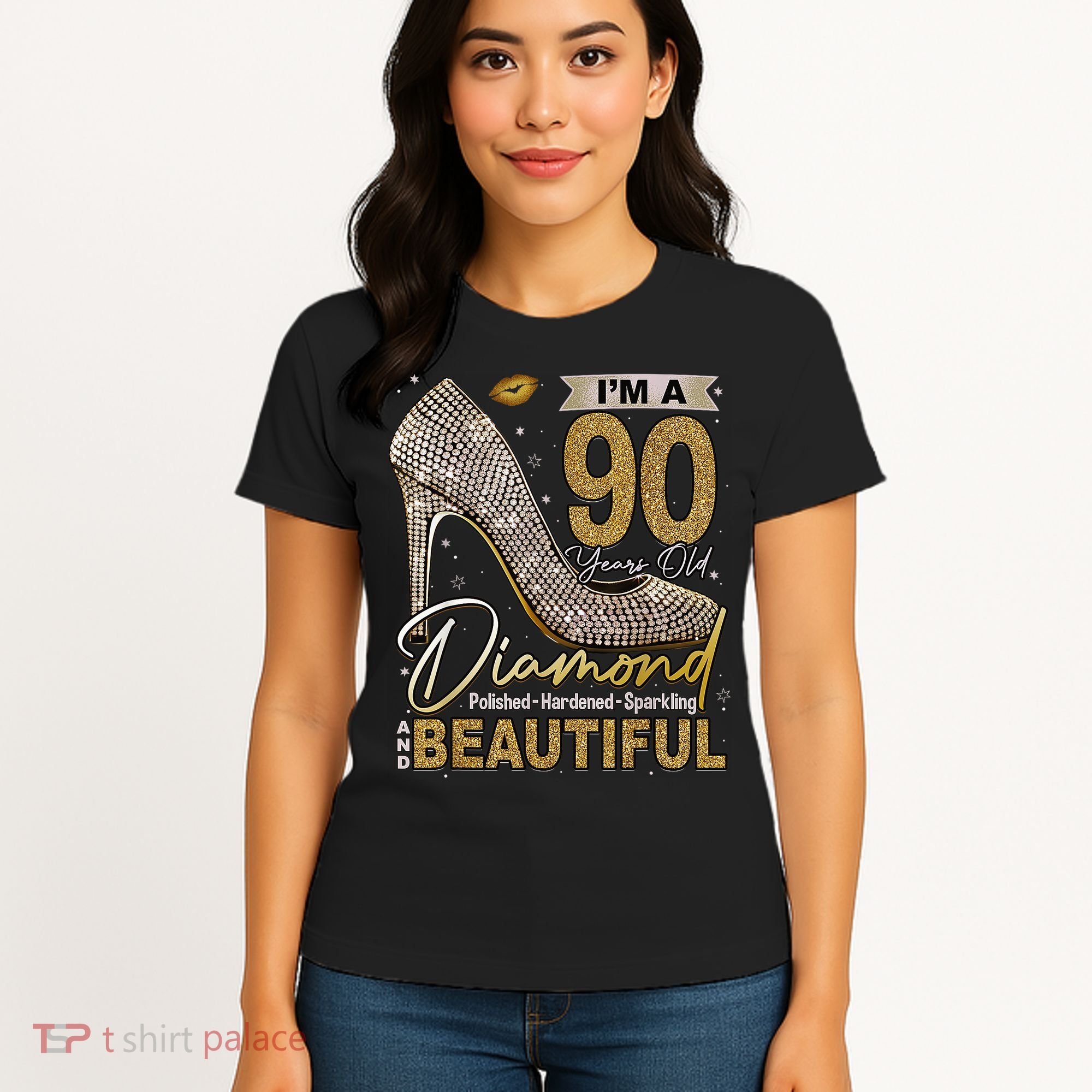 I'M A 90 Years Old Diamond 90 And Fabulous Birthday Women's T-Shirt