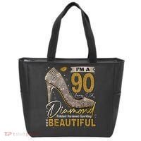 I'M A 90 Years Old Diamond 90 And Fabulous Birthday Tote Bag thumb 0