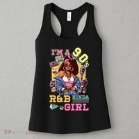 IM A 90s Kinda Girl Rnb Hip Hop Soul Music Women's Tank Top thumb 3
