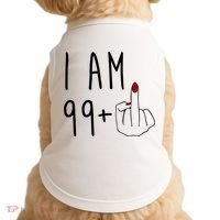 I Am 99 Plus Middle Finger Funny 100th Birthday Doggie Tank thumb 0