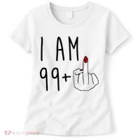 I Am 99 Plus Middle Finger Funny 100th Birthday Women's T-Shirt thumb 0