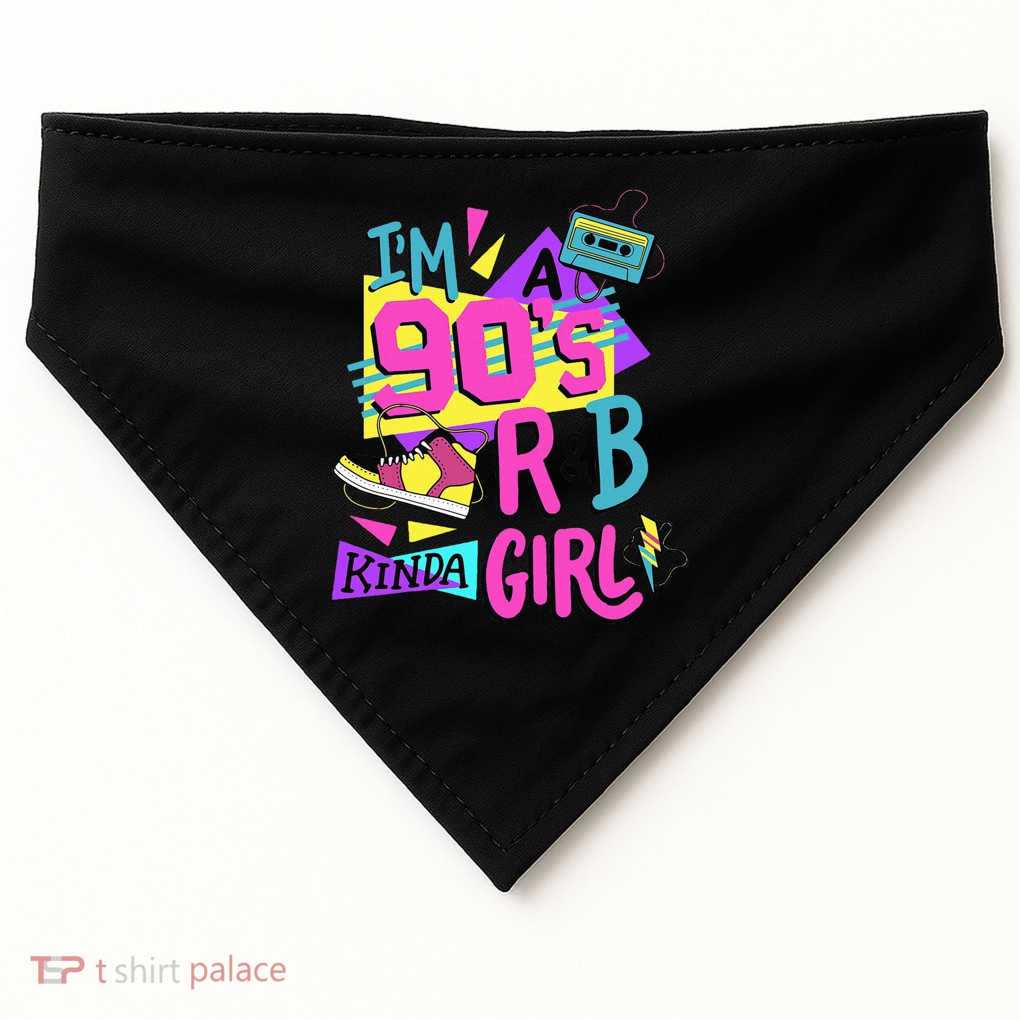 IM A 90S R&B Kinda Girl USA-Made Doggie Bandana