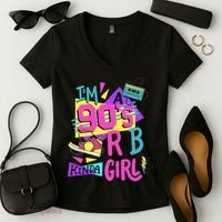 IM A 90S R&B Kinda Girl Women's V-Neck T-Shirt thumb 2