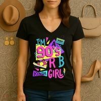 IM A 90S R&B Kinda Girl Women's V-Neck T-Shirt thumb 3