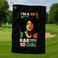 IM A 90S R&B Kinda Girl Golf Towel thumb 1