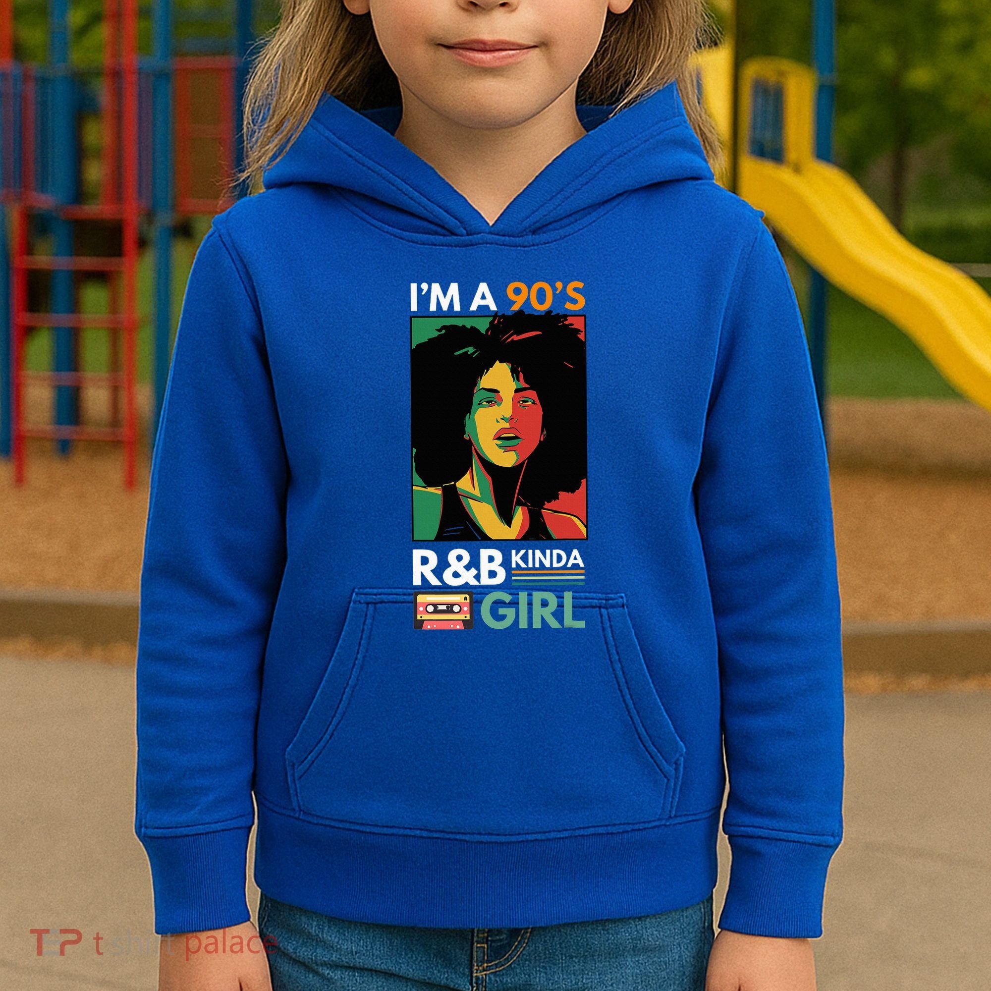 IM A 90S R&B Kinda Girl Kids Hoodie