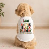 I Am A Little Black History Pride Doggie Tank thumb 2
