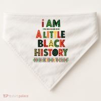 I Am A Little Black History Pride USA-Made Doggie Bandana thumb 0