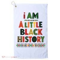 I Am A Little Black History Pride Golf Towel thumb 0