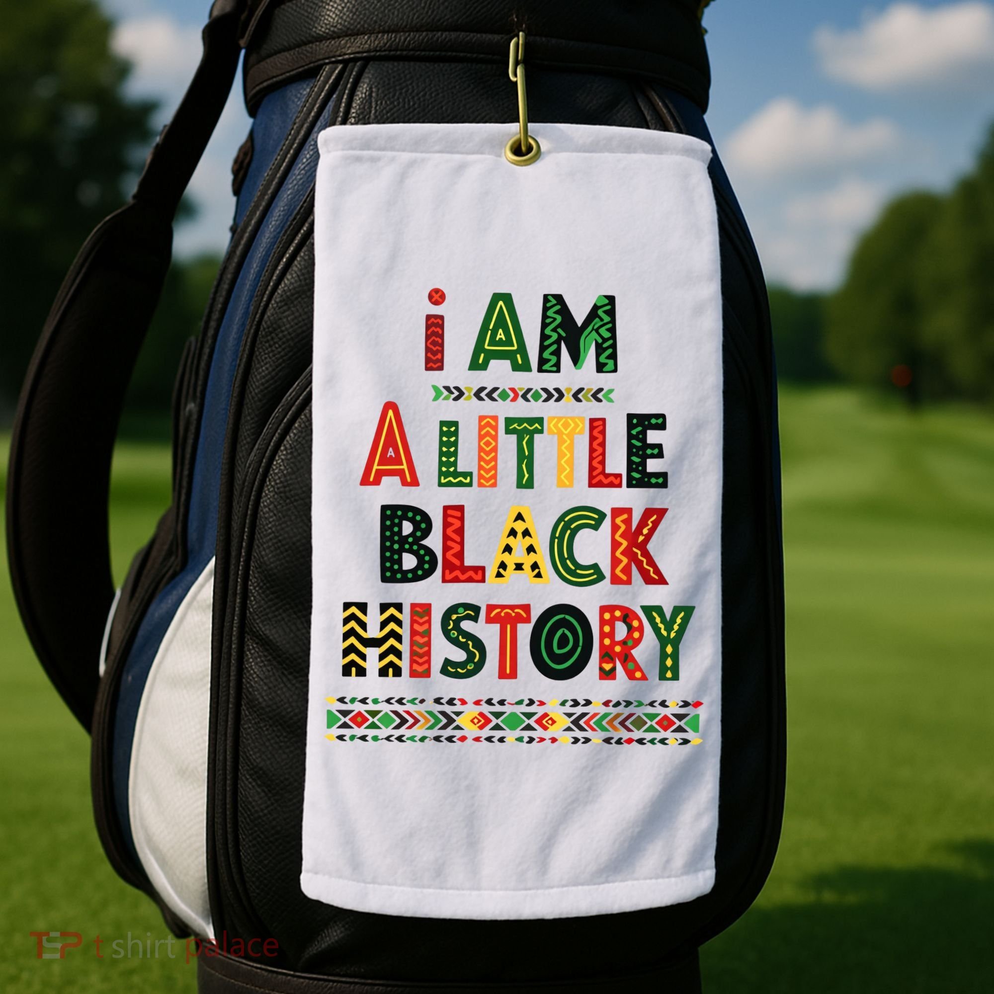 I Am A Little Black History Pride Golf Towel