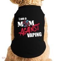 I Am A Mom Against Vaping Non Smoker Anti Vape Supporter Doggie Tank thumb 0