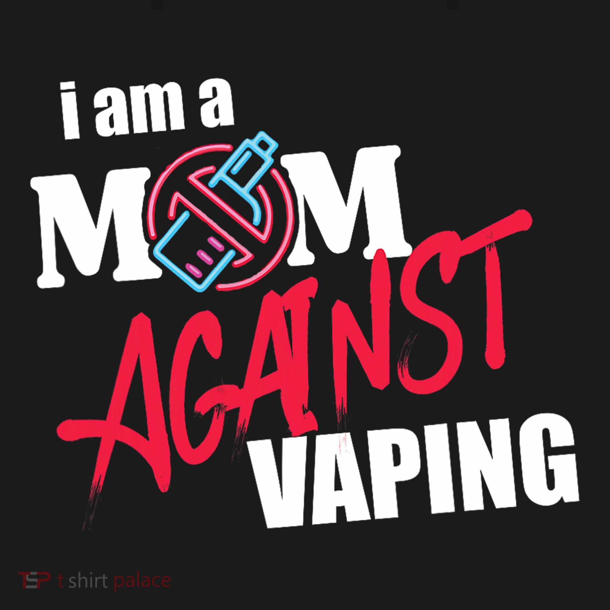 I Am A Mom Against Vaping Non Smoker Anti Vape Supporter Apron