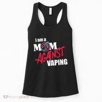 I Am A Mom Against Vaping Non Smoker Anti Vape Supporter Women's Tank Top thumb 0