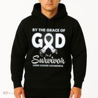 I Am A Survivor Lung Cancer Survivor Hoodie thumb 2