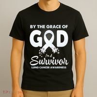 I Am A Survivor Lung Cancer Survivor T-Shirt thumb 3