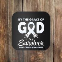 I Am A Survivor Lung Cancer Survivor Coaster thumb 0