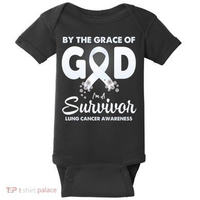 I Am A Survivor Lung Cancer Survivor Baby Bodysuit