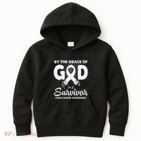 I Am A Survivor Lung Cancer Survivor Kids Hoodie thumb 0