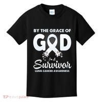 I Am A Survivor Lung Cancer Survivor Kids T-Shirt thumb 0