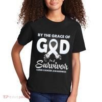 I Am A Survivor Lung Cancer Survivor Kids T-Shirt thumb 2
