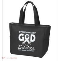 I Am A Survivor Lung Cancer Survivor Tote Bag thumb 3