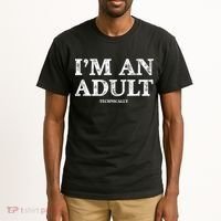 I'm An Adult Technically Funny 18th Birthday Gift Tall T-Shirt thumb 2