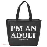 I'm An Adult Technically Funny 18th Birthday Gift Tote Bag thumb 0