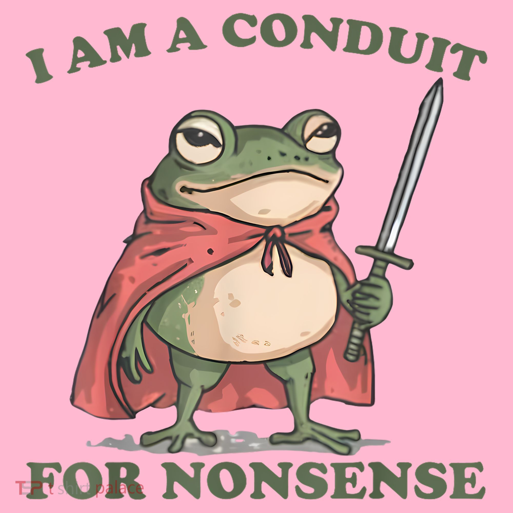 I Am A Conduit For Nonsense Funny Frog Coaster