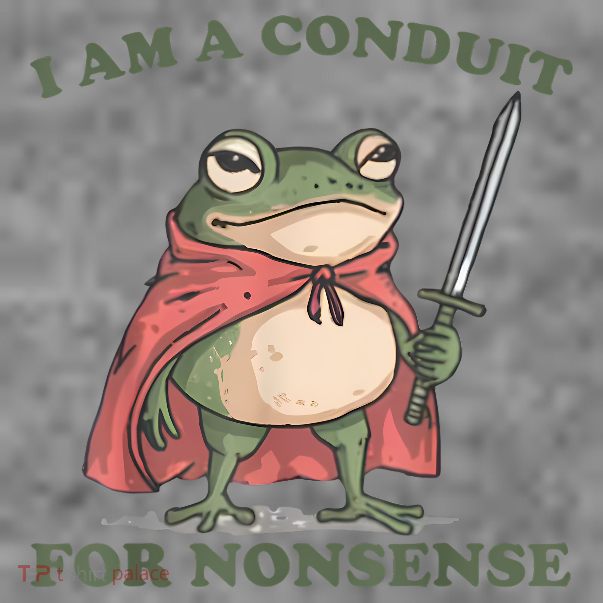 I Am A Conduit For Nonsense Funny Frog Toddler Hoodie