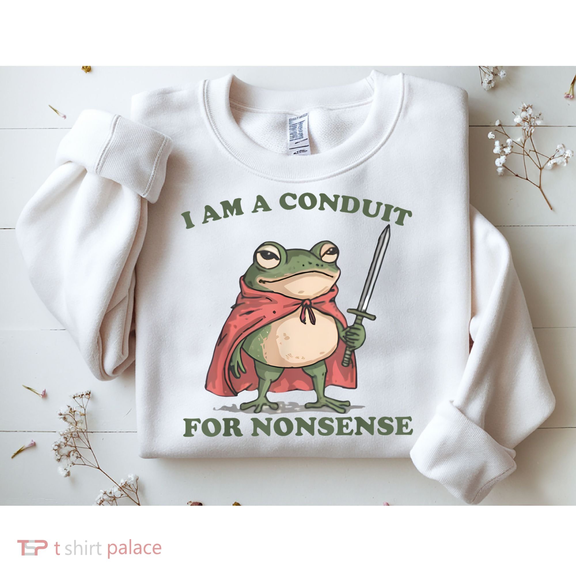 I Am A Conduit For Nonsense Funny Frog Sweatshirt