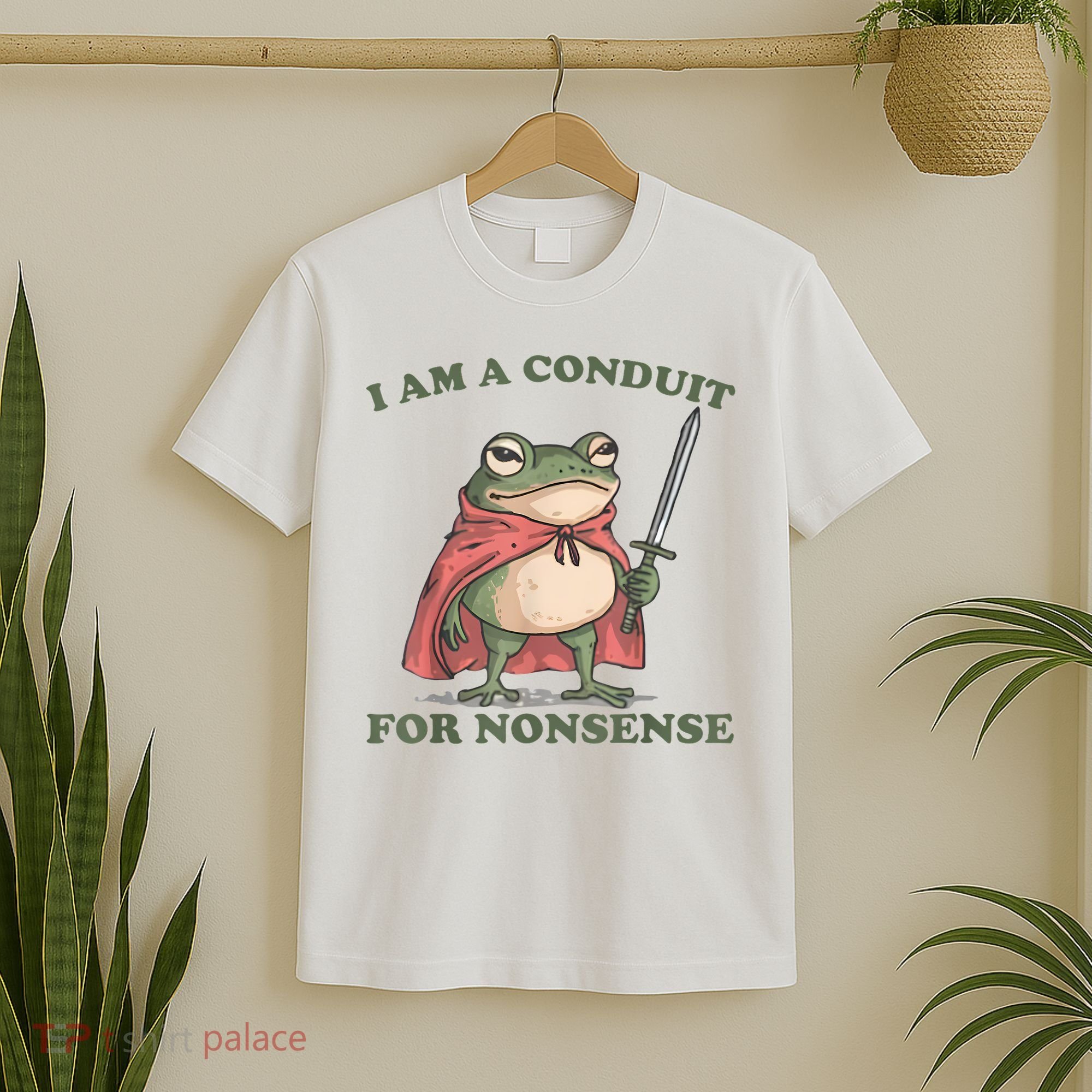 I Am A Conduit For Nonsense Funny Frog T-Shirt