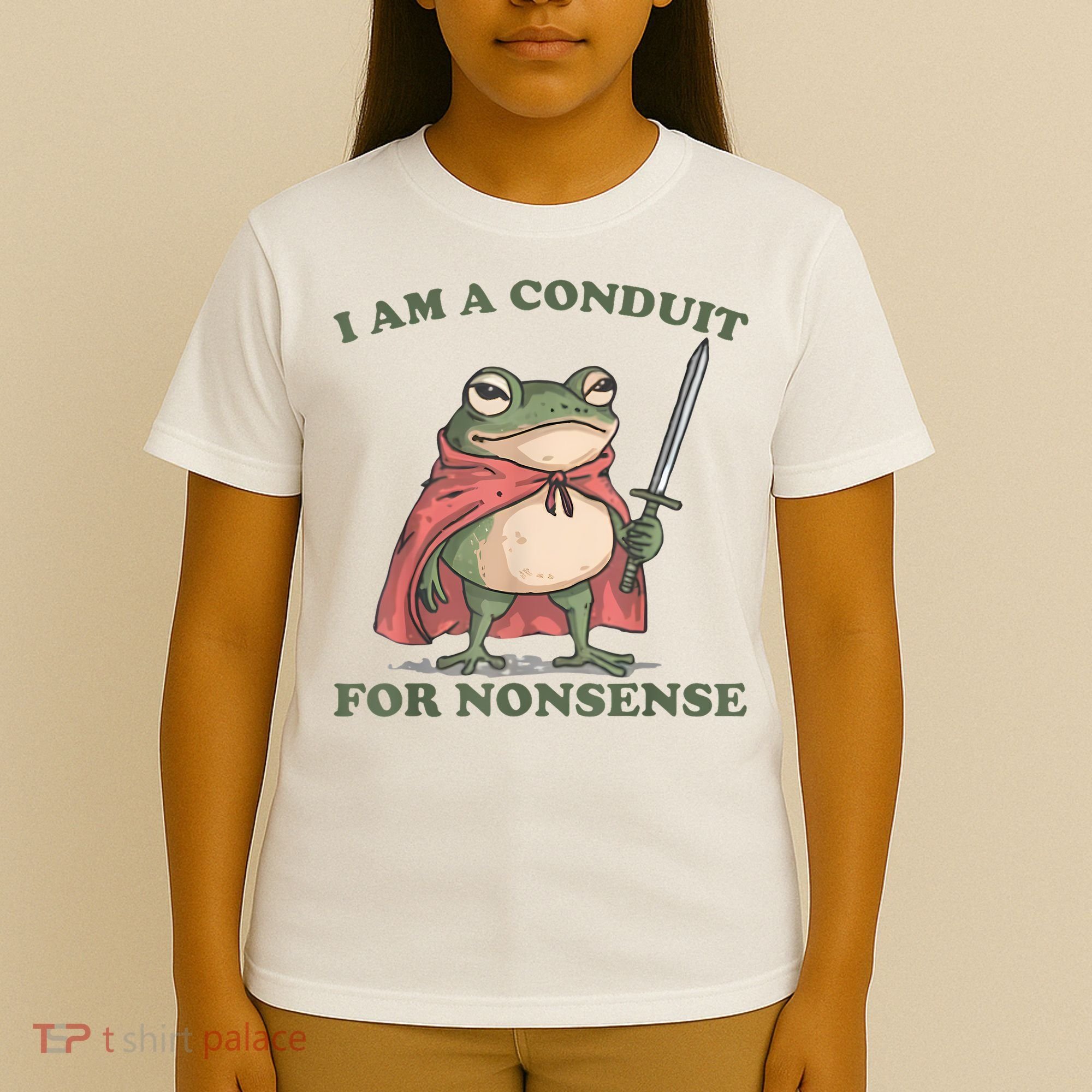 I Am A Conduit For Nonsense Funny Frog T-Shirt