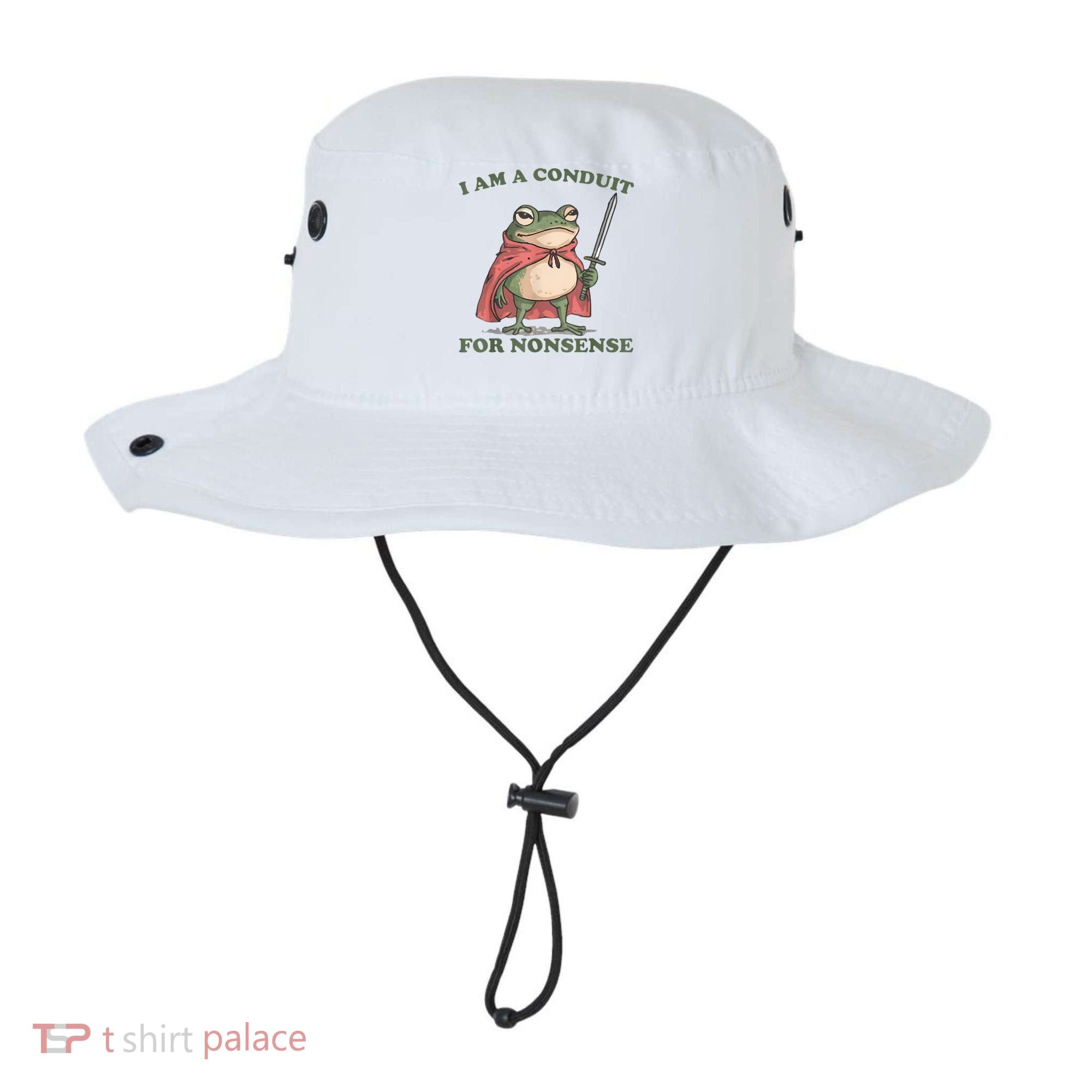 I Am A Conduit For Nonsense Funny Frog Bucket Hat