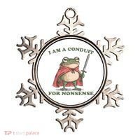 I Am A Conduit For Nonsense Funny Frog Ornament thumb 0