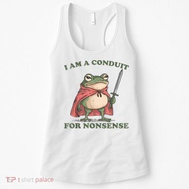 I Am A Conduit For Nonsense Funny Frog Women's Tank Top