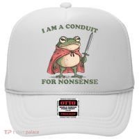 I Am A Conduit For Nonsense Funny Frog Hat thumb 0