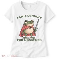 I Am A Conduit For Nonsense Funny Frog Women's T-Shirt thumb 0