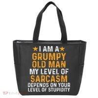 I Am A Grumpy Old Man My Level Of Sarcasm Depends On Your Tote Bag thumb 0