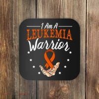 I Am A Leukemia Warrior Leukemia Awareness Month Support Coaster thumb 0
