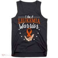 I Am A Leukemia Warrior Leukemia Awareness Month Support Tank Top thumb 0