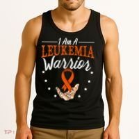 I Am A Leukemia Warrior Leukemia Awareness Month Support Tank Top thumb 3