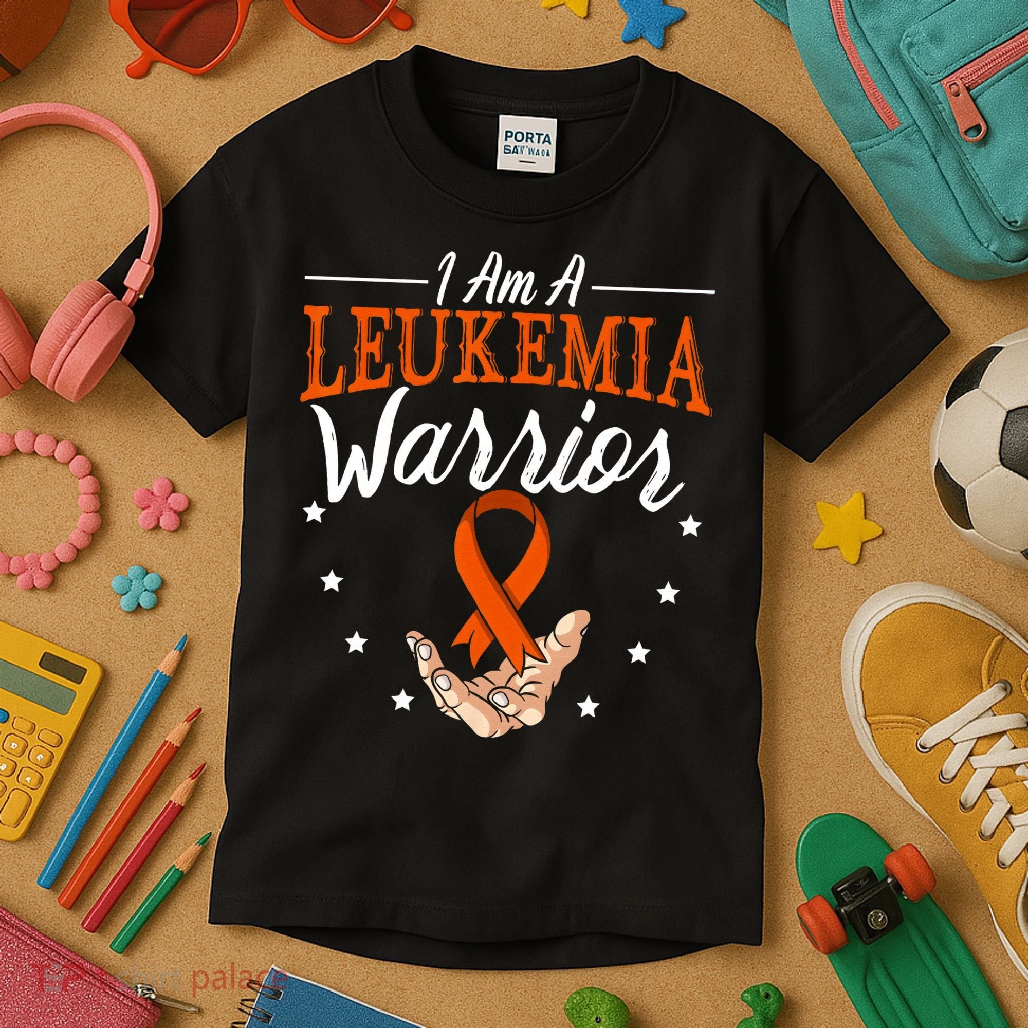 I Am A Leukemia Warrior Leukemia Awareness Month Support Kids T-Shirt