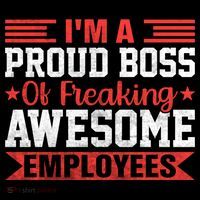 I Am A Proud Boss Of Freaking Awesome Employees Gift Coffee Mug thumb 5