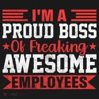 I Am A Proud Boss Of Freaking Awesome Employees Gift Women's Hoodie thumb 2