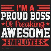 I Am A Proud Boss Of Freaking Awesome Employees Gift Hat thumb 2