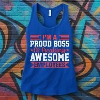 I Am A Proud Boss Of Freaking Awesome Employees Gift Women's Tank Top thumb 3